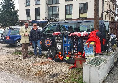 URUČENA OPREMA SLUŽBI ZA ZAŠTITU I SPAŠAVANJE SA VISINA