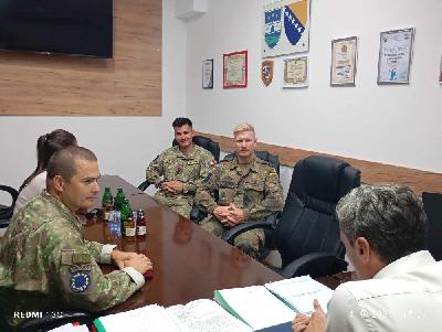 DELEGACIJA EUFOR-A U POSJETI KANTONALNOJ UPRAVI CIVILNE ZAŠTITI
