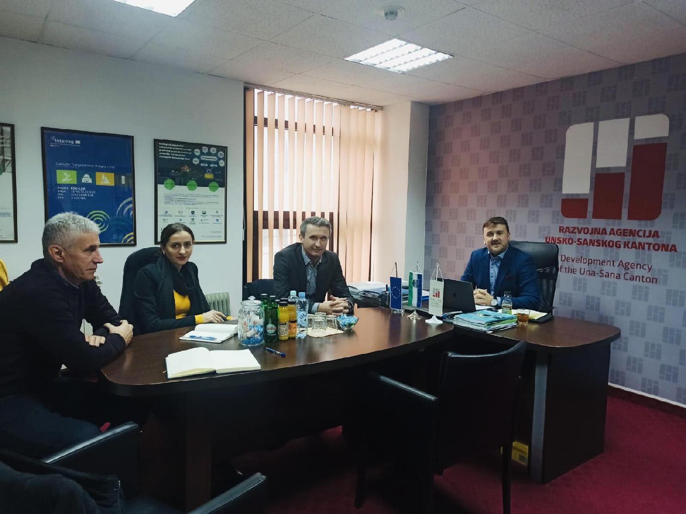 ODRŽAN RADNI SASTANAK S PREDSTAVNICIMA RAZVOJNE AGENCIJE UNSKO-SANSKOG KANTONA.