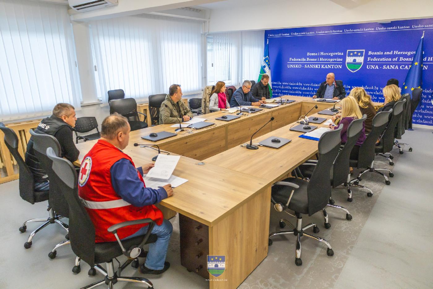 ODRŽANA 33. SJEDNICA  KANTONALNOG ŠTABA CIVILNE ZAŠTITE UNSKO-SANSKOG KANTONA