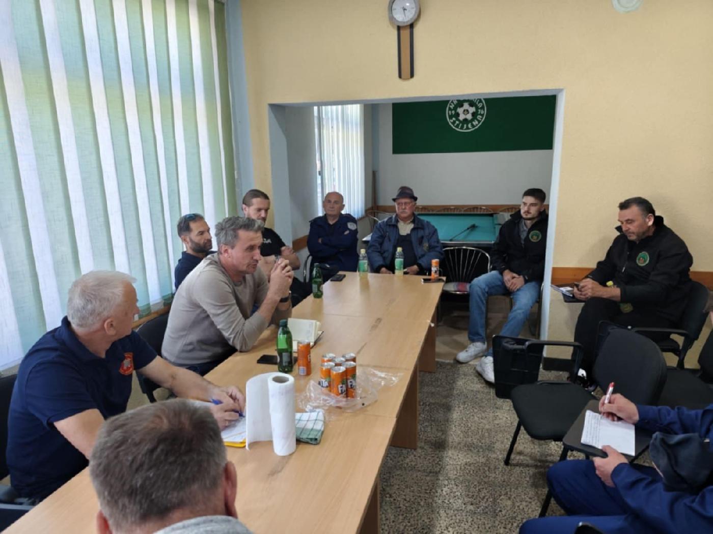 Održan radni sastanak sa predstavnicima Dobrovoljnih vatrogasnih društava